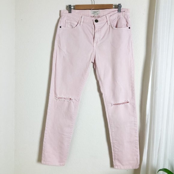 Current/Elliott Denim - Current/Elliott The Fling Forever Pink Destroy 27